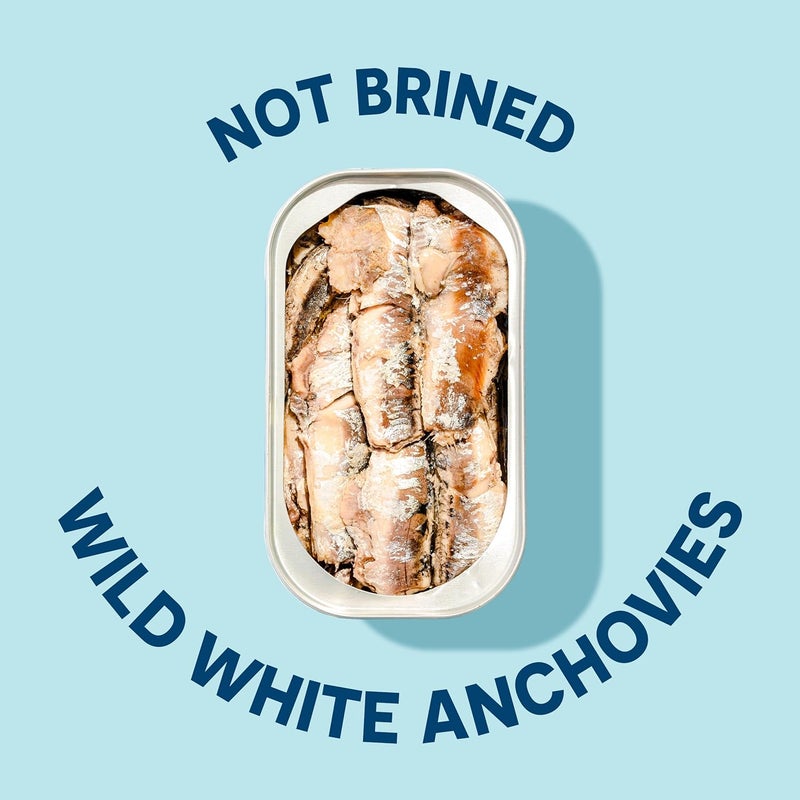 Wild Planet Wild White Anchovies in Extra Virgin Olive Oil - 12 Pack - Image 3